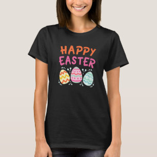 Happy Easter Day Cute Colourful Egg Hunting Women  T-Shirt