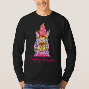 Happy Easter Day Cute Easter Gnome Eggs Hunting Ba T-Shirt
