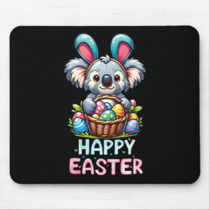 Happy Easter Day Cute Koala Bear Lovers Bunny Wome Mouse Pad