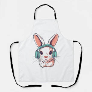 Happy Easter Day Egg Bunny Funny Gamer Boys Kids Apron