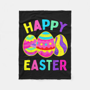Happy Easter Day Eggs Happy Easter Day Women Fleece Blanket