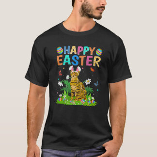 Happy Easter Day Funny Bengal Cat Easter Sunday T-Shirt