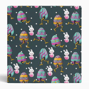 Happy Easter day- Funny Bunny Wishes Pattern Binder