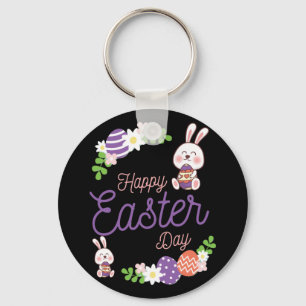 Happy Easter Day, Funny Easter Day Keychain