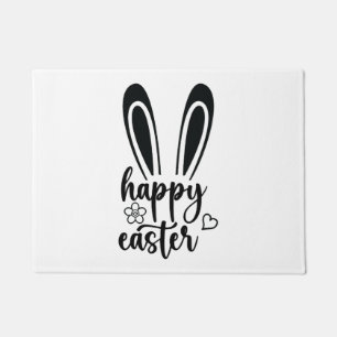 Happy Easter Day Funny Eggs Rabbit Funny T-shirt Doormat