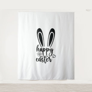 Happy Easter Day Funny Eggs Rabbit Funny T-shirt   Tapestry
