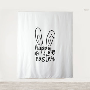 Happy Easter Day Funny Eggs Rabbit Funny T-shirt Tapestry