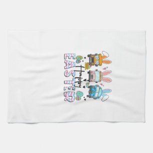 Happy Easter Day Funny School Bus Driver Life Happ Kitchen Towel