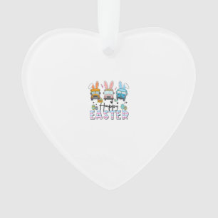 Happy Easter Day Funny School Bus Driver Life Happ Ornament