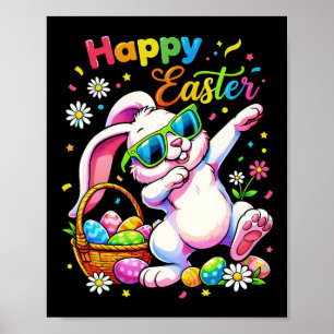 Happy Easter Day Girls Boys Easter Funny Dabbing B Poster