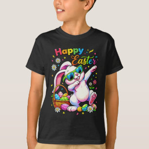 Happy Easter Day Girls Boys Easter Funny Dabbing B T-Shirt