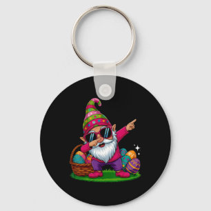 Happy Easter Day Gnome Hug Easter Eggs Women Girl Keychain