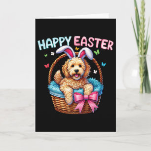 Happy Easter Day Golden Doodle Dog Lovers Easter B Card