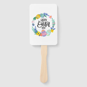 Happy easter day  hand fan