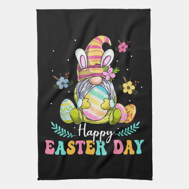 Happy Easter Day Kitchen Towel (Vertical)