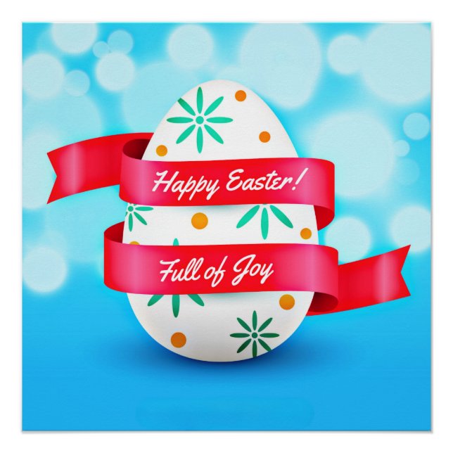 Happy Easter Day Realistic Style-23198 Poster (Front)