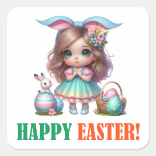 Happy Easter Day - Resurrection Square Sticker