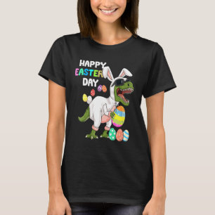 Happy Easter Day Rex Dinosaur Easter Bunny Egg Cos T-Shirt