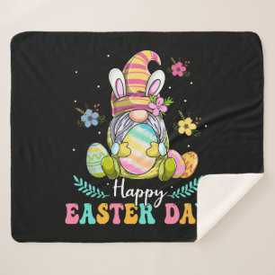 Happy Easter Day Sherpa Blanket
