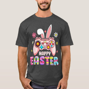 Happy Easter Day Video Game Bunny Ears Controller  T-Shirt