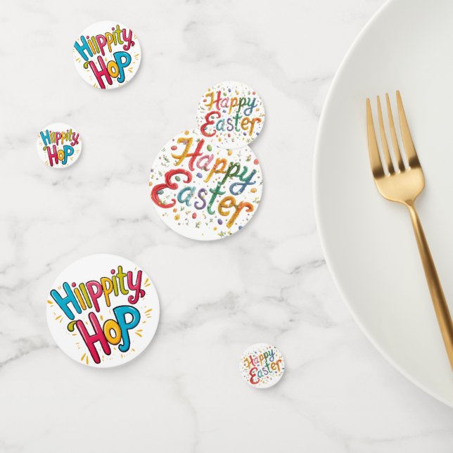 Happy Easter Decor confetti  Pattern Paper  (Group)