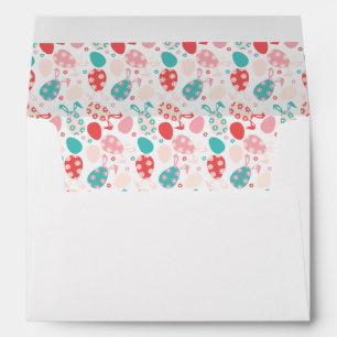 Happy Easter Decorated Eggs Bunny Ears Envelope