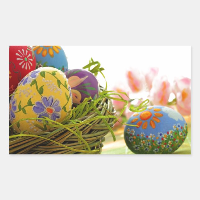 Happy Easter design Sticker (Front)