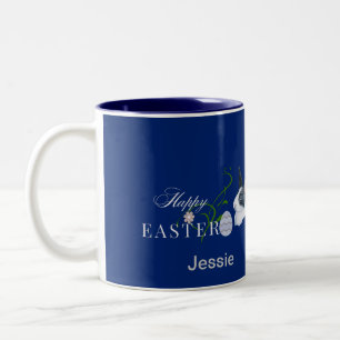  Happy Easter Design    Two-Tone Coffee Mug