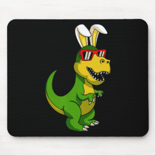 Happy Easter Dinosaur Bunny Ears Easter Boys Kids Mouse Pad