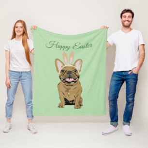 Happy Easter, dog Fleece Blanket