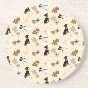 Happy Easter Dogs Coaster