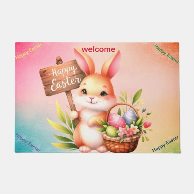Happy Easter  Doormat (Front)
