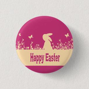 happy Easter,dreamy hare 1 Inch Round Button