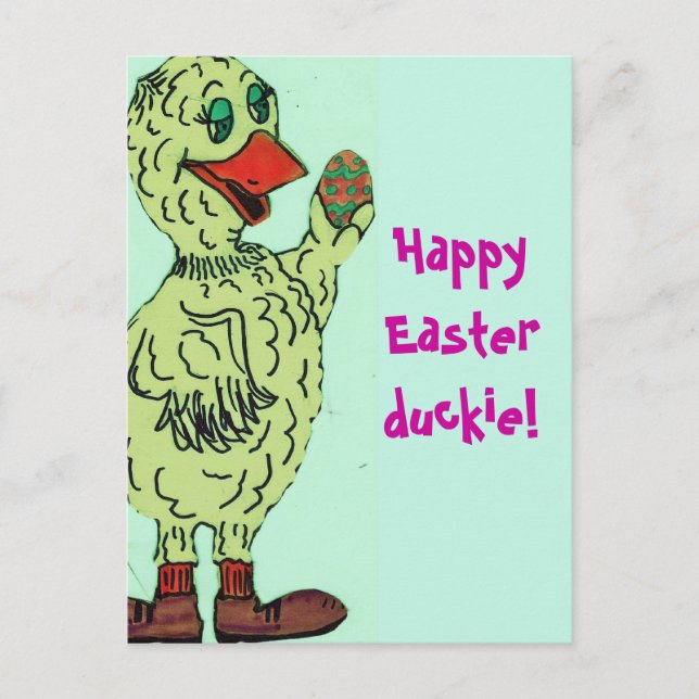 HAPPY EASTER DUCKIE postcard (Front)