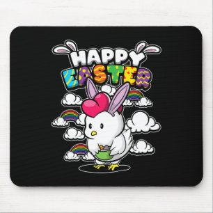 Happy Easter - Easter Animals - Disguised Chicken Mouse Pad