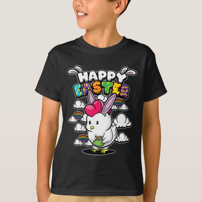 Happy Easter - Easter Animals - Disguised Chicken  T-Shirt (Front)
