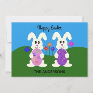 Happy Easter Easter Bunny #5 Holiday Card