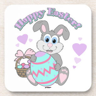 Happy Easter! Easter Bunny Coaster