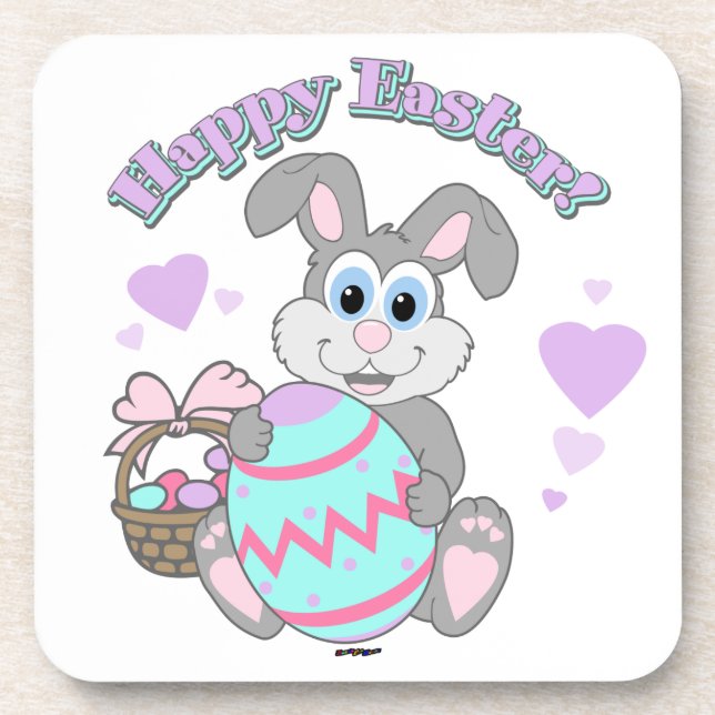 Happy Easter! Easter Bunny Coaster (Front)