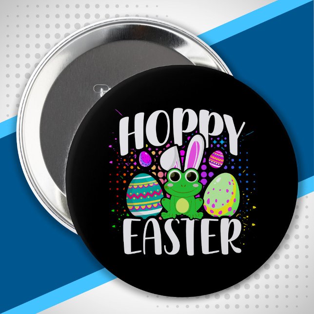 Happy Easter - Easter Egg Hunt - Hoppy Easter 4 Inch Round Button (Creator Uploaded)