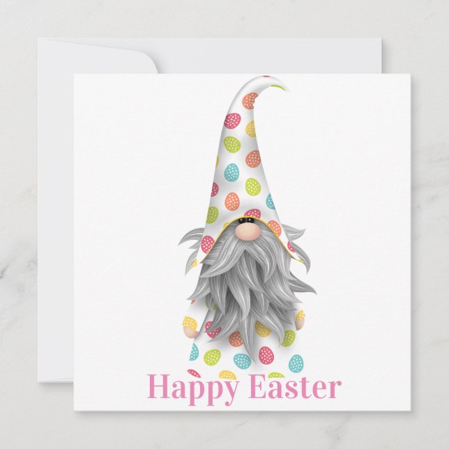 Happy Easter Easter Gnome Card (Front)