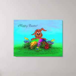 Happy Easter! Easter Rabbit Canvas Print