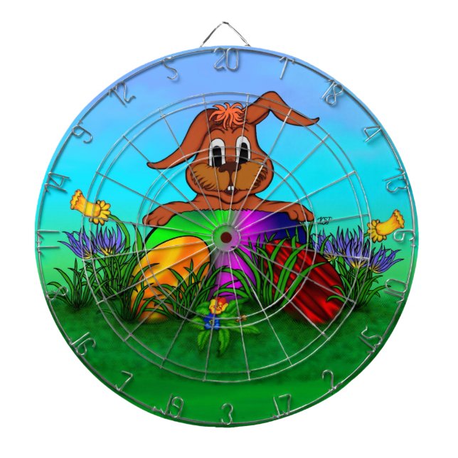Happy Easter! Easter Rabbit Dartboard (Front)