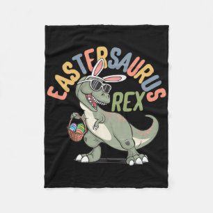 Happy Easter Eastersaurus Rex T-rex Kids Boys Todd Fleece Blanket