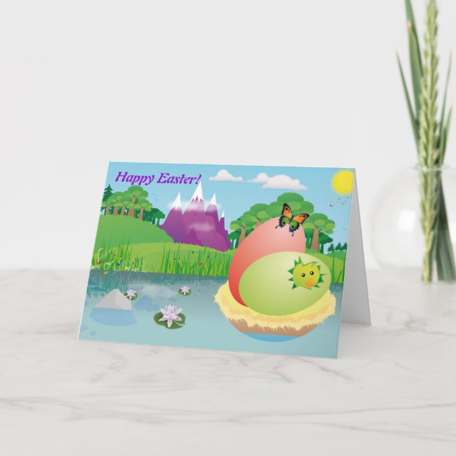 Happy Easter Egg Card (Front)