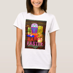 Happy Easter Egg Centerpiece for Spring T-Shirt