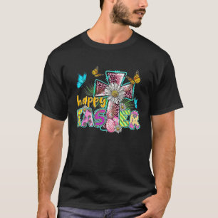 Happy Easter Egg Christian Leopard Jesus Cross But T-Shirt