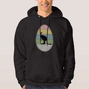 Happy Easter Egg Kangaroo Graphic Easter Day Kang Hoodie