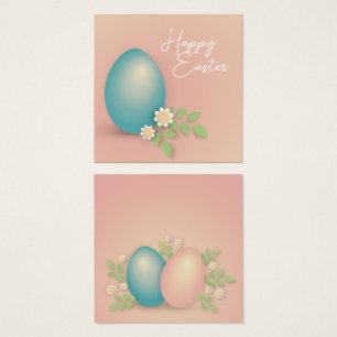 Happy Easter Egg pastel color flowers spring 