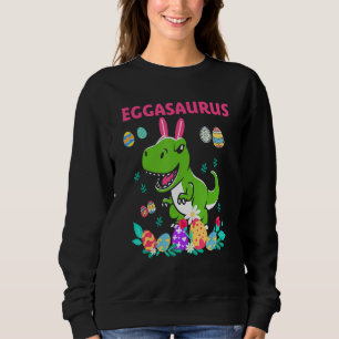 Happy Easter Eggasaurus Dino Eat All The Fried Egg Sweatshirt